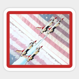 Patriotic United States Air Force (USAF) Thunderbirds Jets Sticker